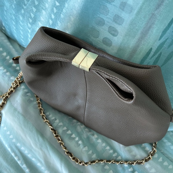 Taupe Pebbled Bag - Picture 2 of 3